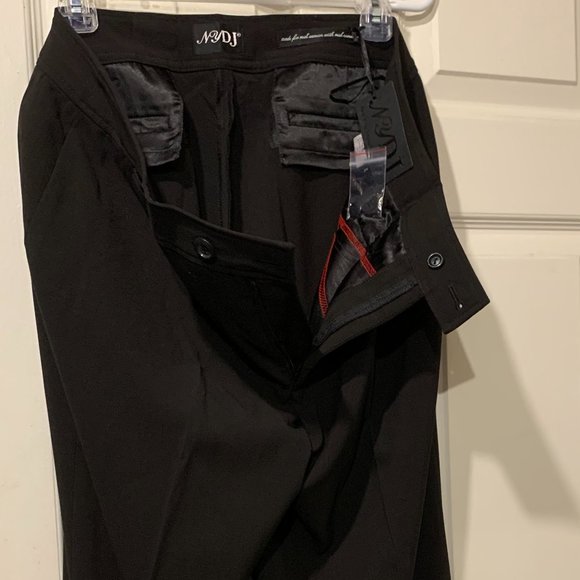 NYDJ Poly/Rayon Trousers Black Size 14 NWT - Picture 3 of 4